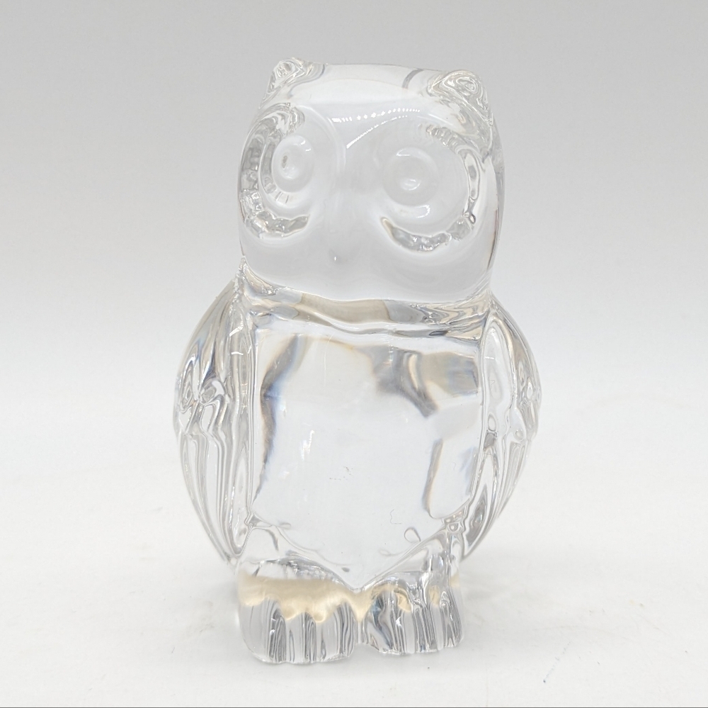 Princess House Germany 24% Lead Crystal Small Owl Sculpture